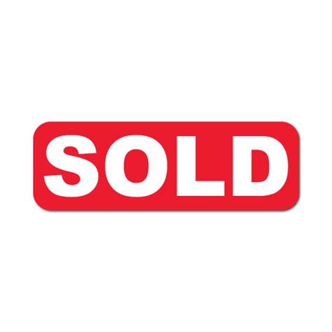 "SOLD" Stickers