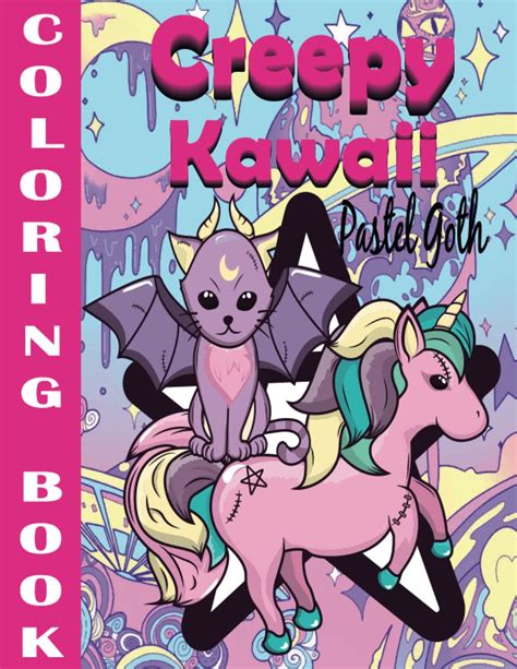 Buy Creepy Kawaii Pastel Goth Coloring Book Cute Horror Spooky Gothic