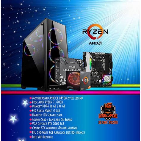 Jual Mantaf Betul Pc Gaming Rendering Ryzen X Gb Rtx