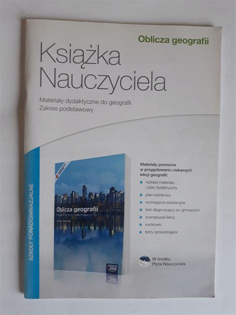 Oblicza geografii książka nauczyciela ZP CD tania książka