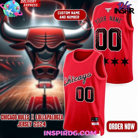 Chicago Bulls Lollapalooza 2024 Basketball Jersey - InspirDG