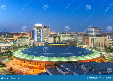 Wichita Kansas Usa Downtown Skyline Stock Image Image Of Apartments