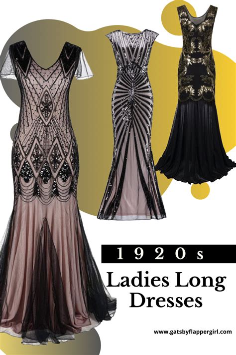 Stunning Long 1920s Dresses Great Gatsby And Flapper Styles Gatsby