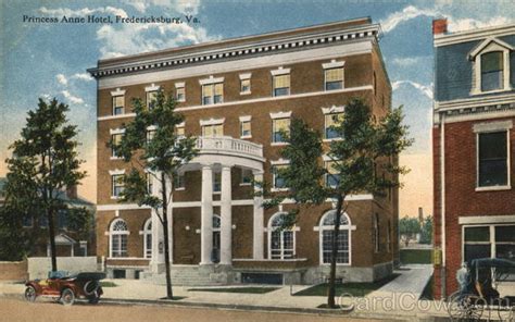 Princess Anne Hotel Fredericksburg Va Postcard