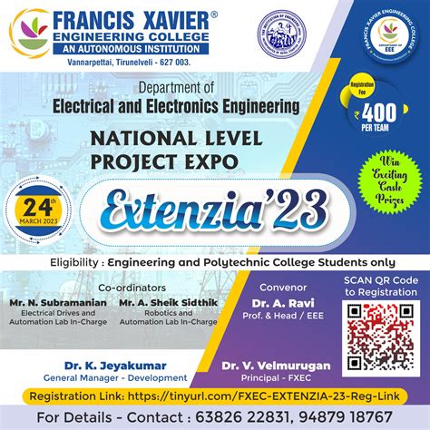 Extenzia Francis Xavier Engineering College National Level Project