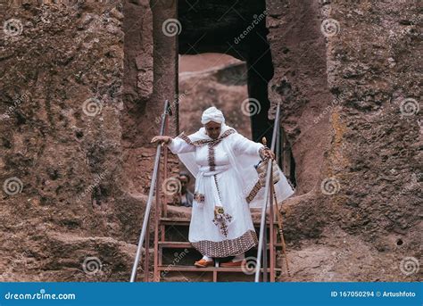 Mulher Crist Et Ope Ortodoxa Lalibela Eti Pia Imagem De Stock