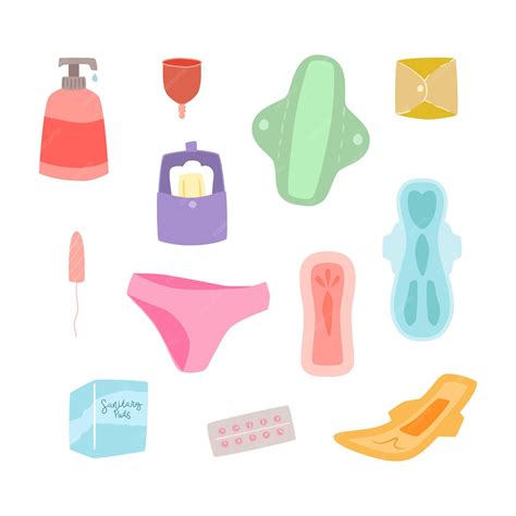 Free Vector Feminine Hygiene Products Concept