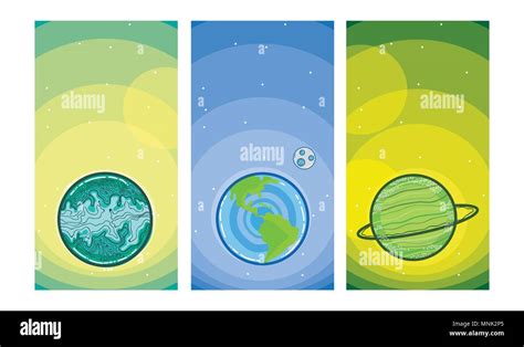 Set of milkyway planets Stock Vector Image & Art - Alamy