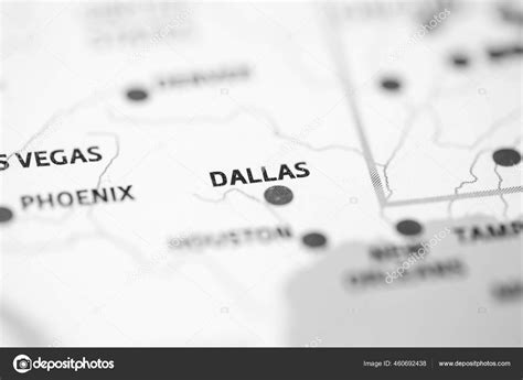 Dallas Usa Map — Stock Photo © Aliceinwonderland2020 460692438