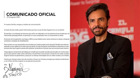 Eugenio Derbez sufre grave accidente y es intervenido quirúrgicamente