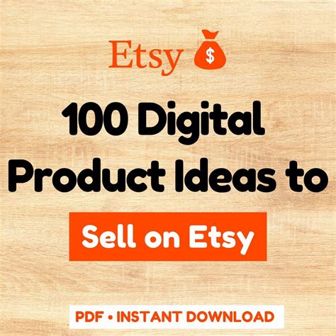 100 Digital Product Ideas To Sell On Etsy Etsy Digital Product Ideas