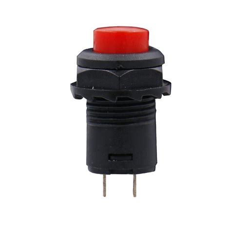 Baomain 10 X Momentary Spst No Red Round Cap Push Button Switch Ac 250v 1 5a 125v 3a