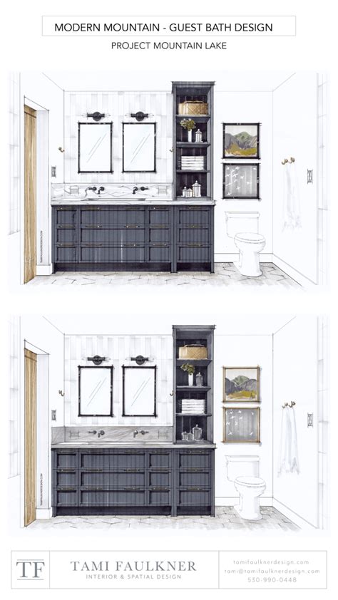 1980 S BATHROOM REMODEL FLOOR PLANS Tami Faulkner Design Custom