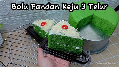 Bolu Pandan Slice Keju Super Lembut Empuk Enak No Oven Youtube