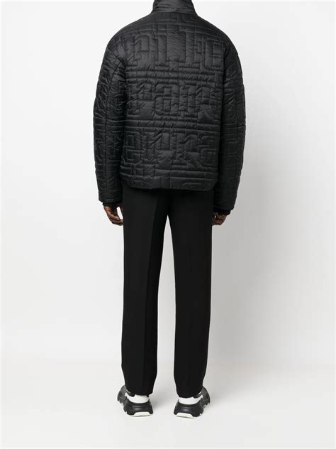 Ferrari Quilted Logo Puffer Jacket Black Farfetch Uk
