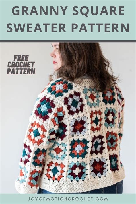 Granny Square Sweater Crochet Pattern Crochet Sweater Crochet Sweater Pattern Free Sweater