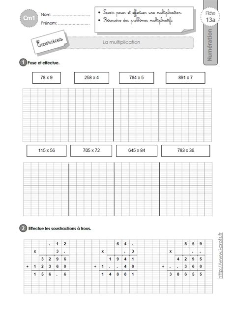 Top41 Multiplication Ce1 Exercices Aperçu Bts Cpi