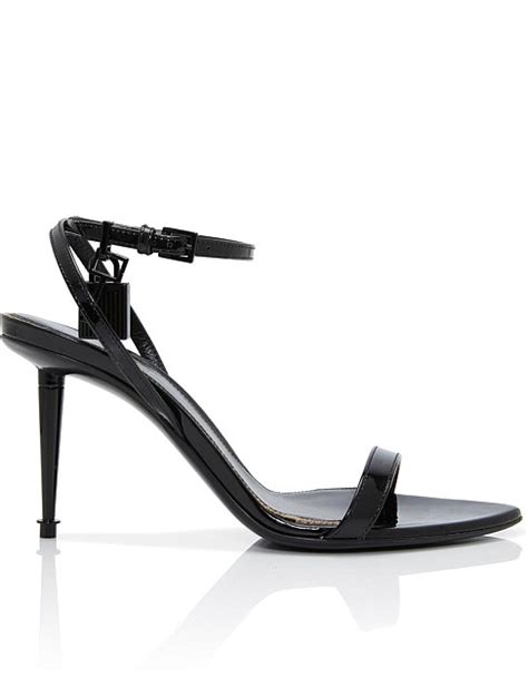 Tom Ford Padlock Pointy Naked Sandal Patent Leather David Jones