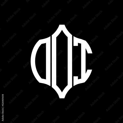 Ooi Letter Logo Ooi Best Black Background Vector Image Ooi Monogram