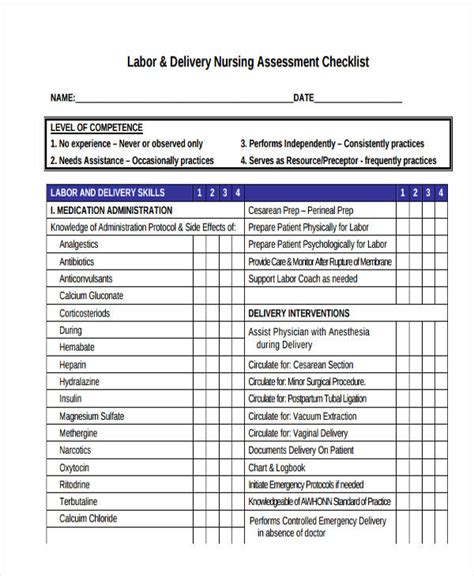 Free Printable It Assessment Checklist Template Checklist Templates Riset