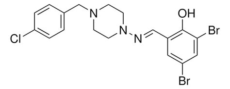 2 4 DIBROMO 6 4 4 CHLOROBENZYL 1 PIPERAZINYL IMINO METHYL PHENOL