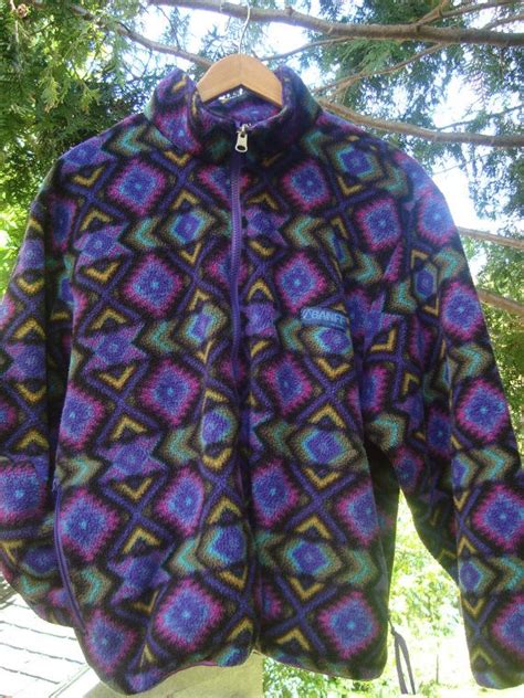 Rad Banff 90s Fleece Pullover Aztec Pattern Purple By Fleecenstuff