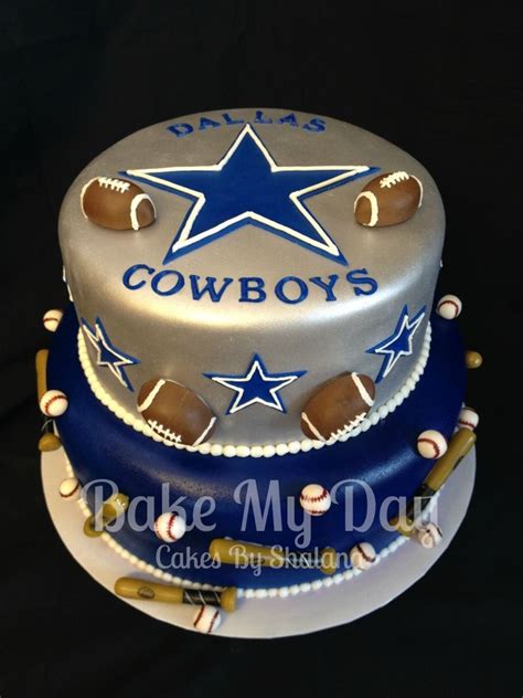 Dallas Cowboys Baby Shower Cake The Little Baseballs Took Forever I