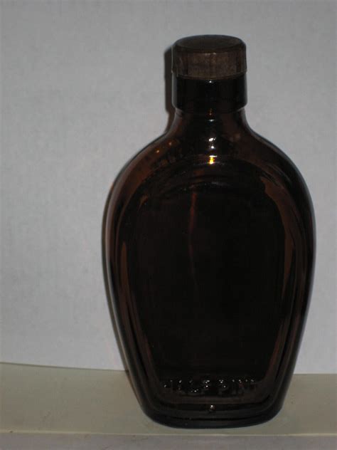 Amber Whiskey Half Pint Federal Law Forbids Sale Of Re Use Of This Bottle Ebay