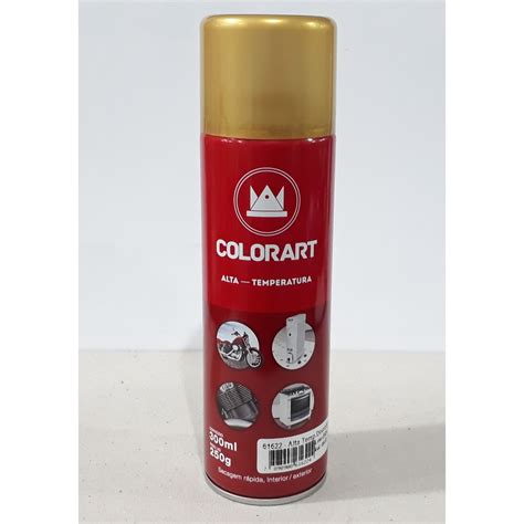 Tinta Spray Alta Temperatura Dourado Colorart BeeCost