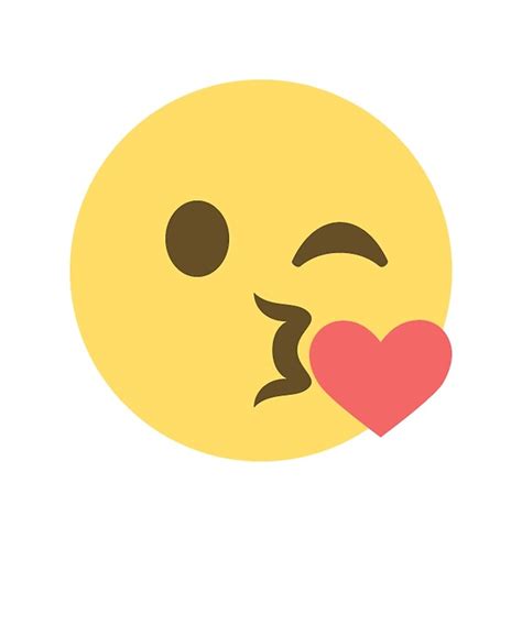 Emoji Kiss Wink Heart Blowing Kiss Emoji Posters By Stevesemojis