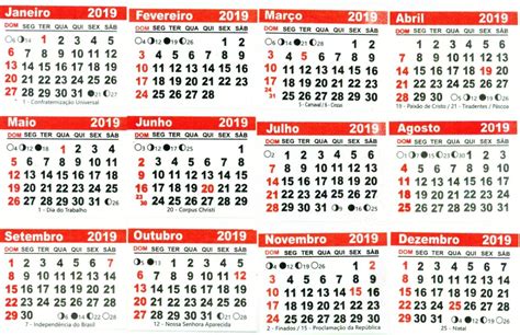 586 CalendÁrio 2019