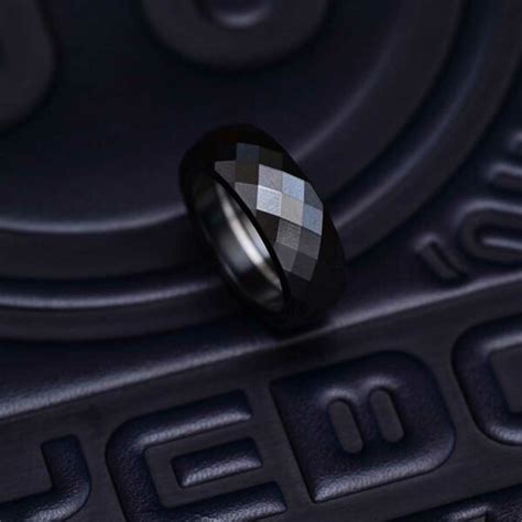 Yedc Black Diamond Pig Ring Zirc Fablades