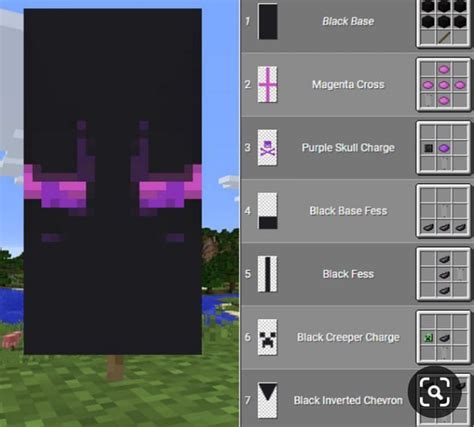 How to make an Enderman Banner in Minecraft