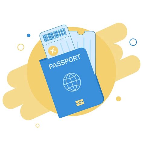 Premium Vector Passport With Airline Tickets International Tourism