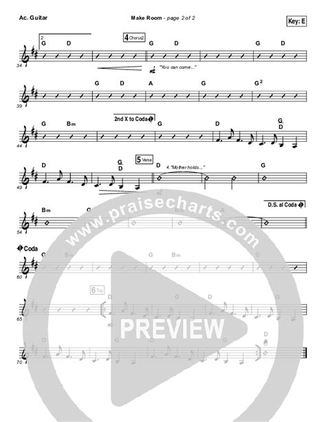 Make Room Acoustic Guitar Sheet Music Pdf Casting Crowns Matt Maher