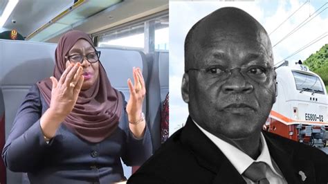 Ndani Ya Treni Ya Sgr Rais Samia Amkumbuka Hayati Magufuli Tulianza