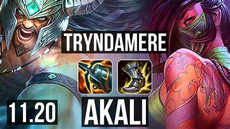 Tryndamere Vs Akali Mid Rank 5 Trynda 403 19m Mastery 700