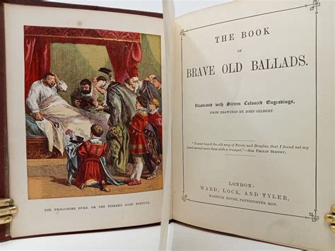 The Book of Brave Old Ballads. by Illustrated by W. Thomas from drawings by John Gilbert.: Very ...