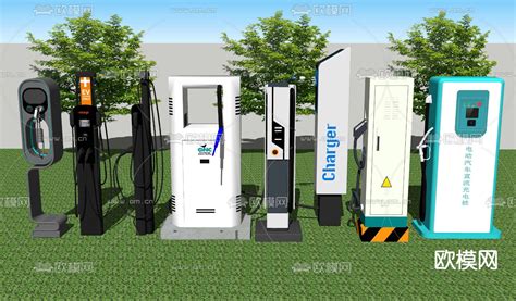 现代新能源汽车充电桩su模型下载id11942526sketchup模型下载 欧模网