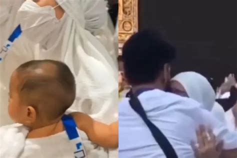 Momen Lesti Kejora Menangis Di Depan Kabah Sambil Memeluk Erat Sang