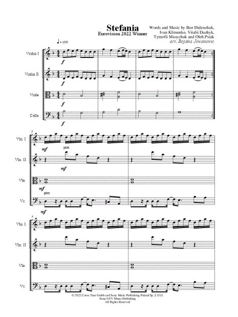 Bojana Jovanovic Stefania Sheet Music In D Minor Download And Print