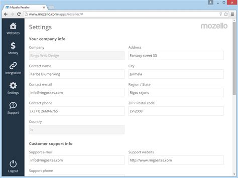 Mozello - Reseller Features