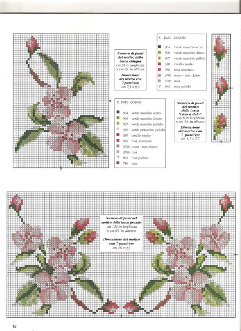 Graziosi Schemi Punto Croce Di Fiori Biancospini 3 Magiedifilo It