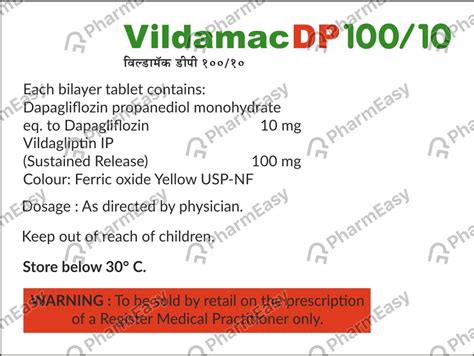 Vildamac Dp Mg Strip Of Tablets Uses Side Effects Price