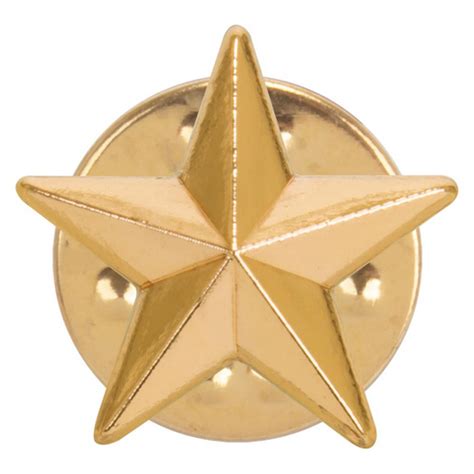 3d Gold Star Pin Badge 12mm Buy Online In Uk