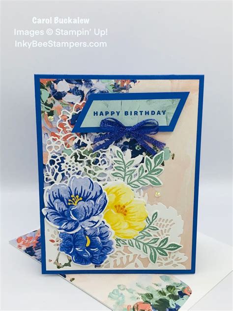 Stampin Up Two Tone Flora Birthday Card Another Sneak Peek From The