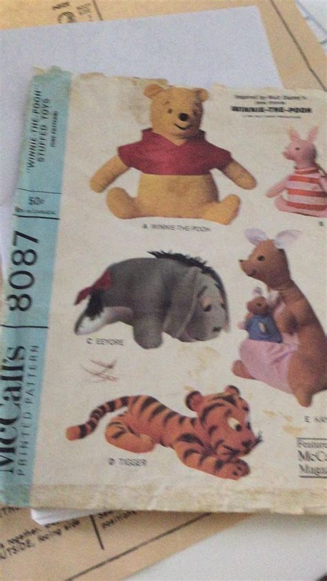 Winnie The Pooh Sewing Pattern Mccalls 8087 1960s Pooh Bear Etsy