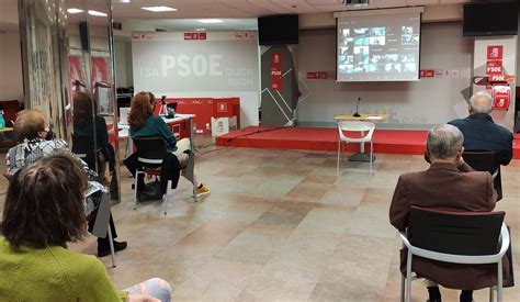 Actividad semanal del PSOE de Gijón Xixón Encuentro con Ana González y