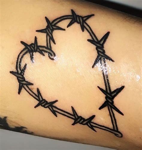 Heart With Barbed Wire Tattoo Meaning