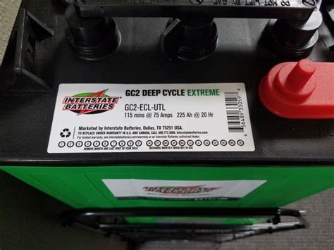 Brand New Interstate Gc2 6v Deep Cycle Golf Cart Battery Rv Marine